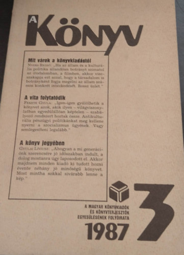 Kocsis L. Mihly (szerk.) - A Knyv 1987/3