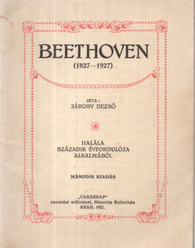 Járosy Dezső - Beethoven (1827-1927)