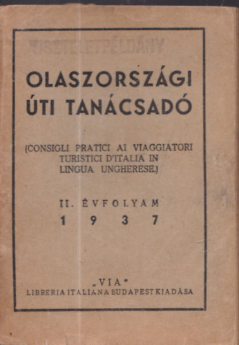 Olaszorszgi ti tancsad II. vfolyam