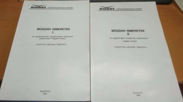 Krizsán Kálmán, Tóth Ferenc - Műszaki ismeretek I.-II.: alapfokú műszaki tankönyv + Középfokú műszaki tankönyv