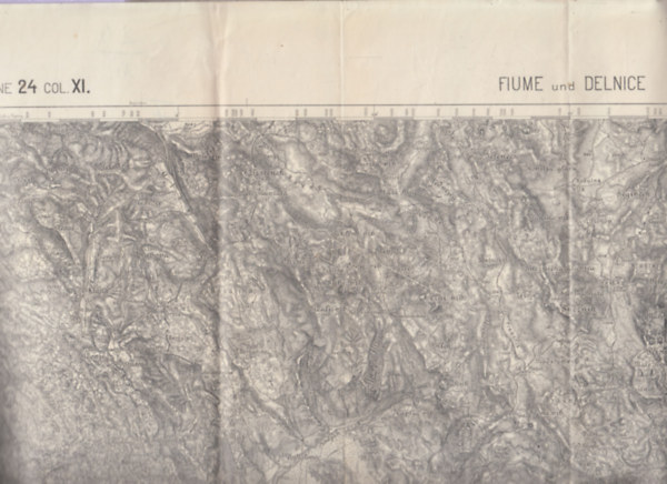 Fiume und Delnice térkép (Zone 24. Col. XI.)