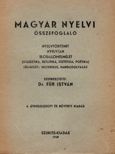 Dr. Fr Istvn - Magyar nyelvi sszefoglal