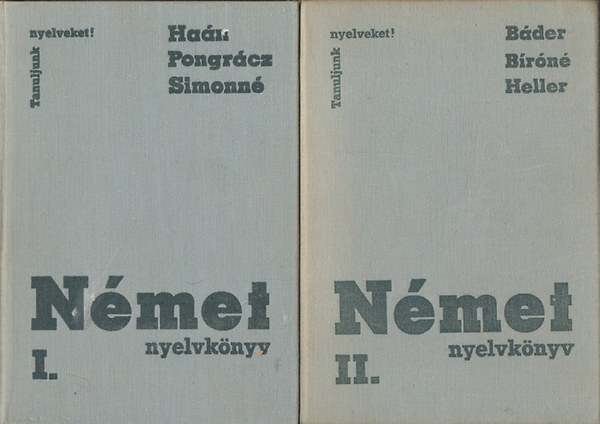Dr. Ha�n-Dr. Pongr�cz-Simonn� - N�met nyelvk�nyv I-II.