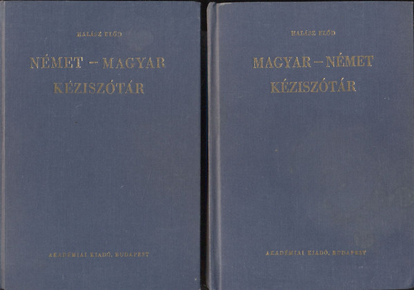 Halsz Eld (szerk.) - Magyar-nmet, nmet-magyar kzisztr I-II.