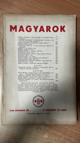 Juh�sz G�za (szerk.) - Magyarok 1946 december h�  - II. �vfolyam 12. sz�m