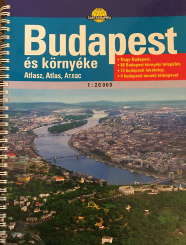 Budapest s krnyke atlasz (1: 20 000)- Cartographia