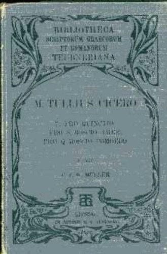 C.F.W. (szerk) M�ller - M. Tullii Ciceronis Orationes