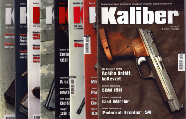 Vass Gbor (fszerk.) - Kaliber 2009/2., 4., 6., 7., 8., 10., 11., 12. szmok (8 db)