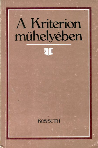 A Kriterion műhelyében (Beszélgetések Domokos Gézával...)