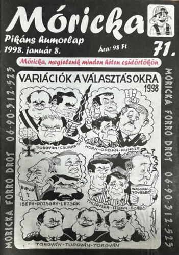 Szcs Alfrd (szerk.) - Mricka 71 - Pikns humorlap (1998. janur 8.)