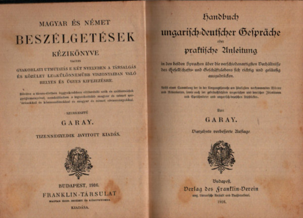 Garay - Magyar s nmet beszlgetsek kziknyve