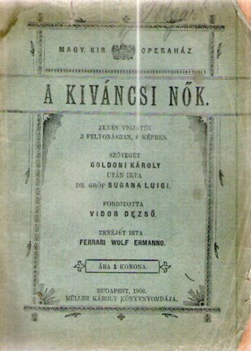 C. Goldoni - A kvncsi nk