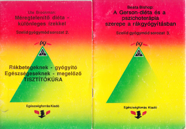 Beata Bishop, Ute Brookman - A Gerson-dita s a pszichoterpia szerepe a rkgygytsban + Mregtelent dita - klnleges zekkel