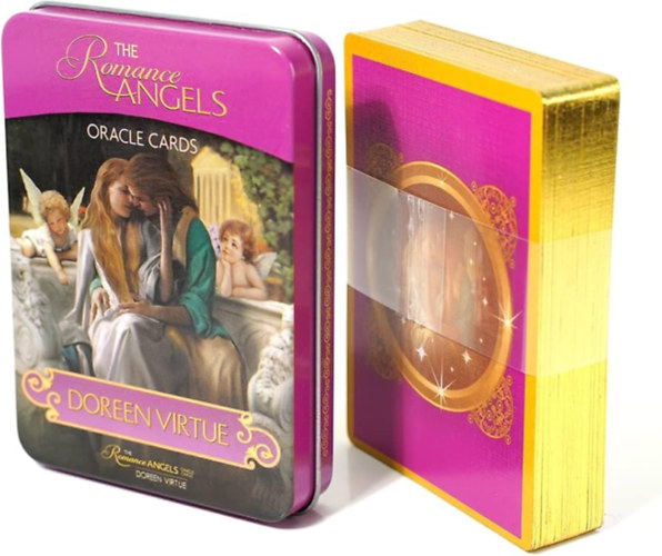 Doreen Virtue - The Romance Angels Tarot Oracle Cards Deck with Metal Box