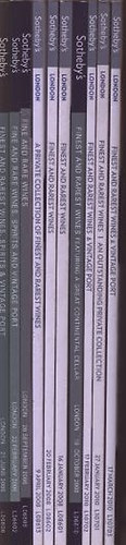 Sotheby's borszati katalgusok (10 db.)- angol nyelv