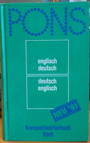Prof. Dr. Erich Weis - PONS - Kompaktw�rterbuch Englisch-Deutsch - Deutsch-Englisch