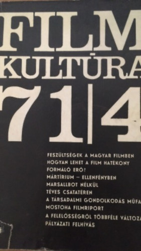 Bíró Yvett - Filmkultúra 71/4