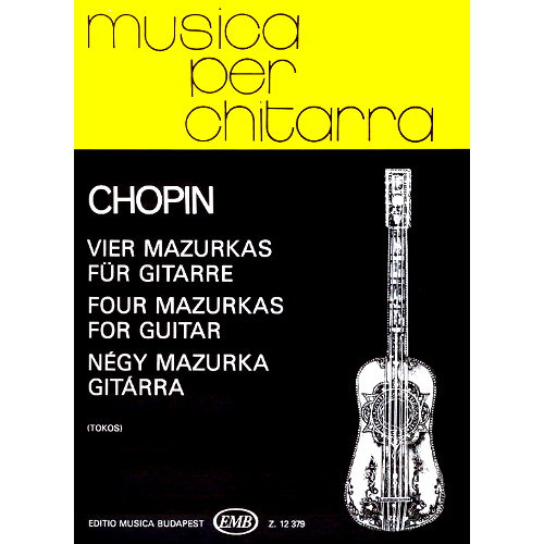Chopin, Frédéric - NÉGY MAZURKA GITÁRRA Z12379