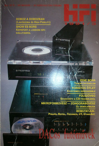 Darvas L�szl� (szerk.) - HiFi magazin 1991/3