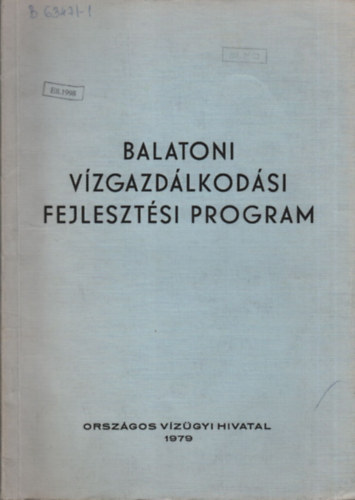Balatoni v�zgazd�lkod�si fejleszt�si program