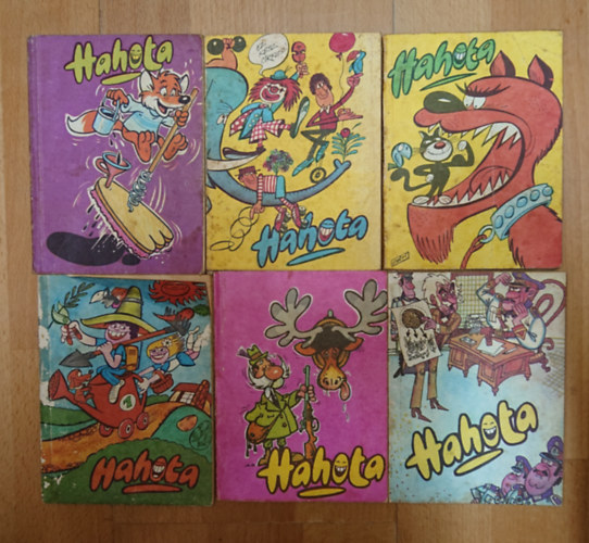 6 szám a Hahota című kiadványból: Hahota 15., Hahota 25., Hahota 27., Hahota 29., Hahota 33., Hahota 35.