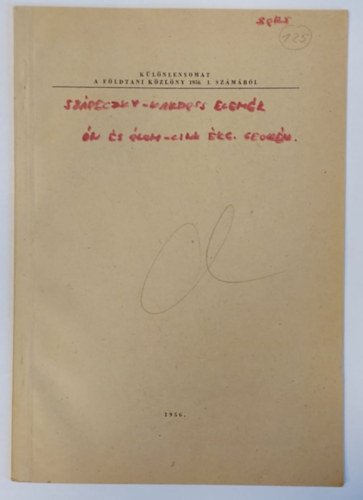 Sz�deczky-Kardos Elem�r - �rtekez�sek - �j szempontok az �n �s az �lom-cink �rcesed�s geok�mi�j�hoz (k�l�nlenyomat)