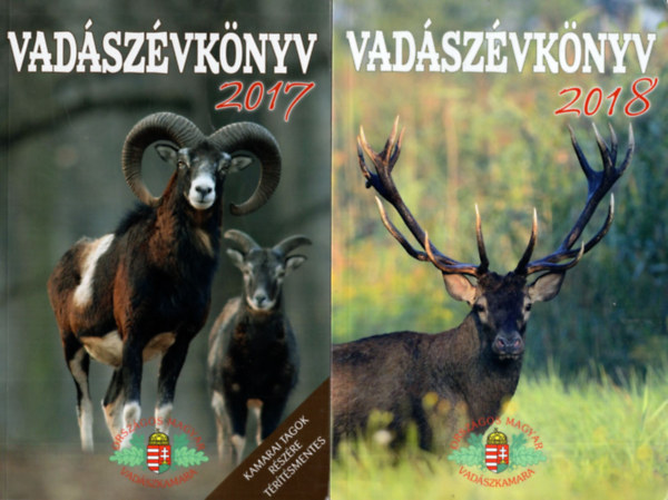 Dr. Jmbor Lszl (Fel. szerk.) - 10 db Vadszvknyv ( egytt ) 2001., 2007., 2008., 2009., 2012., 2014-2018
