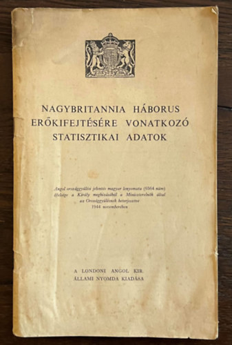 Nagybritannia háborus erőkifejtésére vonatkozó statisztikai adatok