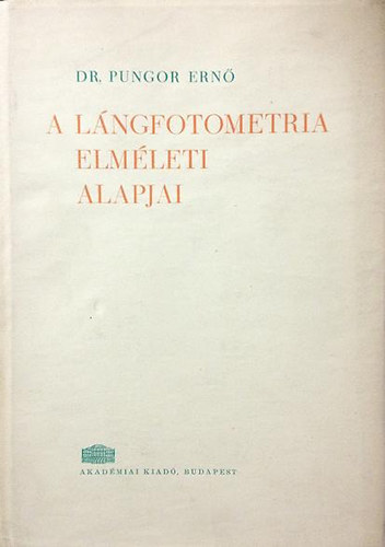 Dr. Pungor Ern - A lngfotometria elmleti alapjai