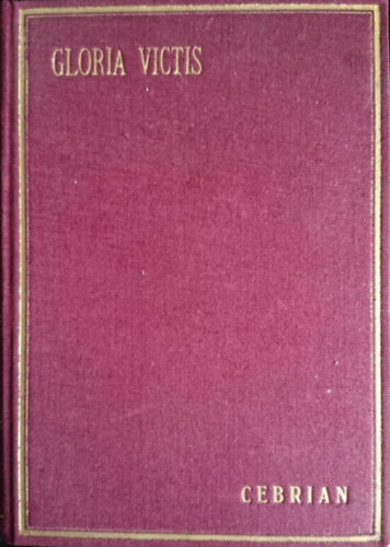 özv. gróf Cebrian Istvánné - Gloria victis