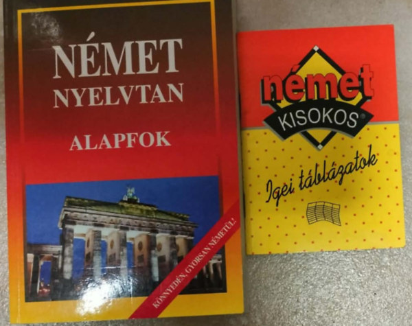 Német nyelvtan- alapfok + Német kisokos Ige táblázatok