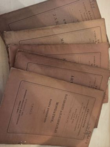 Barna Ferdinnd, Gyulai Pl (szerk.), Szvornyi Jzsef - rtekezsek a nyelv- s a szp tudomnyok krbl 5db egyben: Emlkbeszg-Jakab Istvn + Lessing -Mint philologus + A hangslyrl a magyar nyelvben + Emlkbeszd-rvay Gergely + Hatrozott s hatrozatlan mondatrl