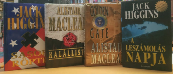 Jack Higgins, Alistair MacLean - A leszmols napja + Golden Gate + Halllista + Sasok rpte (4 ktet)