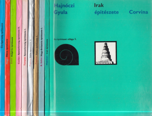 9 db. Az �p�t�szet vil�ga (Irak �p�t�szete + Nagy-Britannia �p�t�szete I. + It�lia �p�t�szete I-II. + Spanyolorsz�g �p�t�szete I-II. + Bulg�ria �p�t�szete + D�nia �p�t�szete + G�r�gorsz�g �p�t�szete)