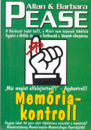 Allan Pease, Barbara Pease - Memóriakontroll