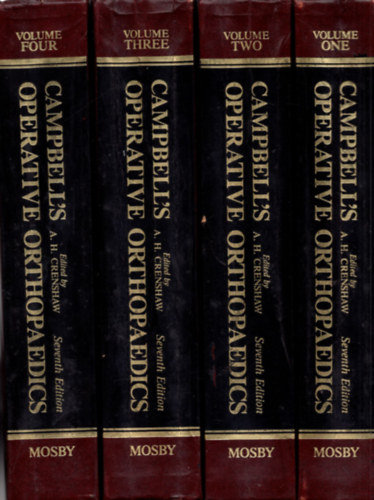 A. H. Crenshaw - Campbell's operative orthopaedics - 4 volume set (4 k�tet egyben)