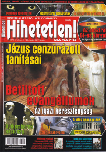 Szcs Rbert - Hihetetlen! magazin - XVII. vfolyam 1. (183.) szm, 2017. janur