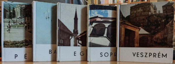 Nemes Béla, Képzőművészeti Alap - 5 db magyar város, tó: Balaton + Eger + Pécs + Sopron + Veszprém