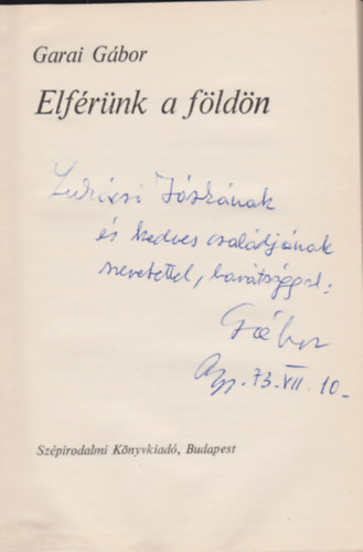Garai Gábor - Elférünk a földön