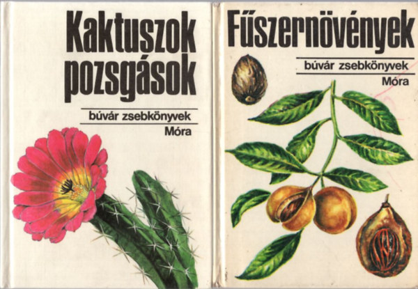 Dr. Sulyok M�ria - 3 db B�v�r zsebk�nyvek: F�szern�v�nyek + Kaktuszok, pozsg�sok + Hagym�sok, gum�sok