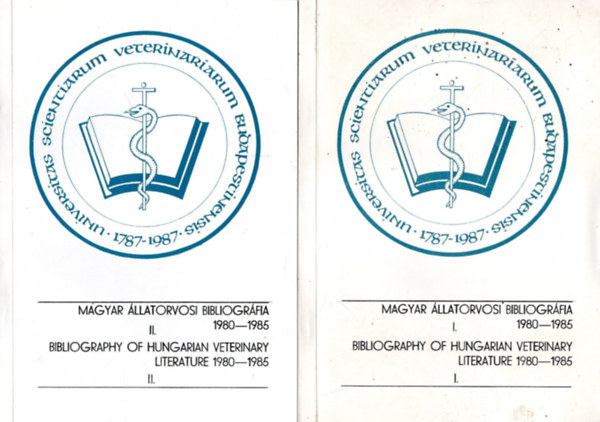 Bakonyi Ferencn (szerk.), dr. Vetsi Ferenc (szerk.) - Magyar llatorvosi bibliogrfia 1980-1985 I-II.