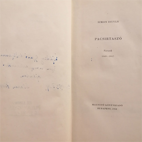 Simon István - Pacsirtaszó