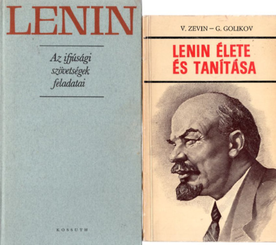 LUKCS GYRGY, V. Zevin, G. Golikov - 5 db Lenin knyv: Lenin lete s tantsa +  Lenin - Az ifjsgi szvetsgek feladatai + Lenin + Rvid letrajz + Lenin - rvid letrajz