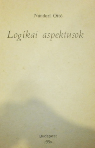 Nndori Ott - Logikai aspektusok
