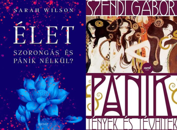 Sarah Wilson, Szendi G�bor - 2 db k�nyv a szorong�s �s a p�nik legy�z�s�re: �LET szorong�s �s p�nik n�lk�l? + P�nik - T�nyek �s t�vhitek