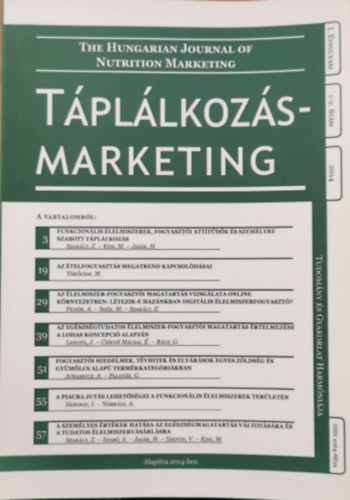 T�pl�lkoz�smarketing - I. �vfolyam, 1-2. sz�m 2014