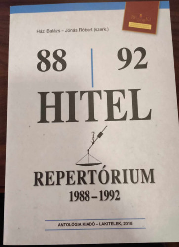 Hzi Balzs (szerk.), Jns Rbert (szerk.) - Hitel repertrium 1988-1992