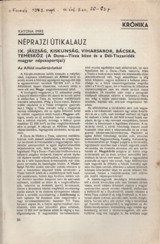 KATONA IMRE - Nprajzi tikalauz 1979. 9-12. szmok ( 4 rsz egybektve )