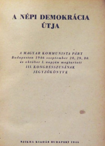 A n�pi demokr�cia �tja