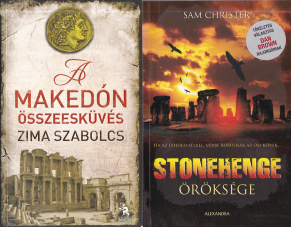 Zima Szabolcs, Sam Christer - 2 db. krimi (A maked�n �sszeesk�v�s + Stonehenge �r�ks�ge)